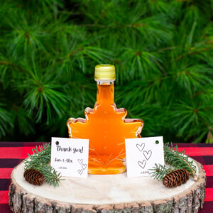 Wanish Sugar Bush maple syrup leaf bottle