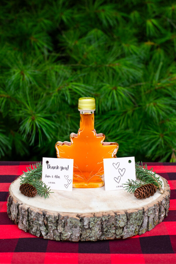 Wanish Sugar Bush maple syrup leaf bottle